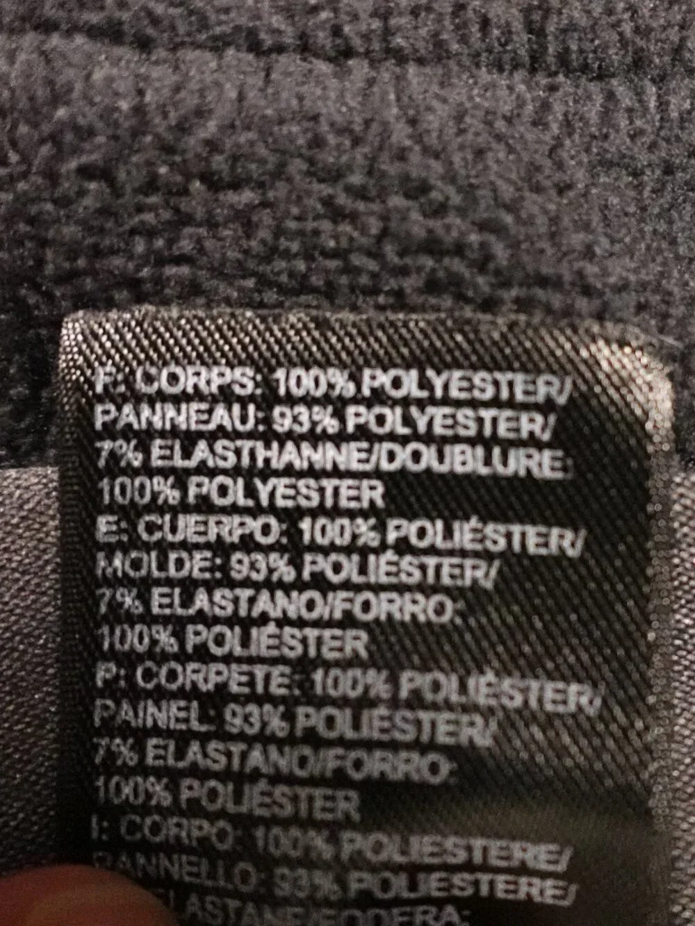 The‎ North Face Polartec Fleece Vest Men’s XL Black Full Zip Outdoor Hiking
